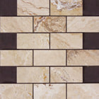 Picasso 2x4 travertine mosaic